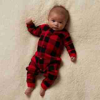 Hatley X Indigo Infant Union Suit - Buffalo Plaid