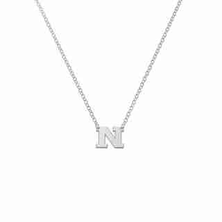 Sterling Silver 'N' Initial Letter Necklace