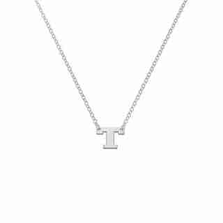 Sterling Silver 'T' Initial Letter Necklace
