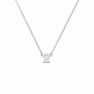 Sterling Silver 'Y' Initial Letter Necklace