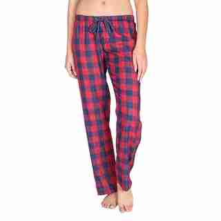 WINTER ESCAPE CHECK PJ PANT - RED, SMALL