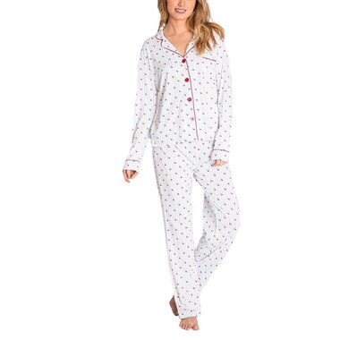 PJ SALVAGE PRINTS CHERRY SET WITH MASK - IVORY, EXTRA LARGE