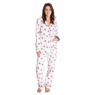 PJ SALVAGE PJ Flannel Set - Kiss Me Goodnight, L
