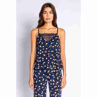 Pj Salvage Confetti Chic Cami Navy X-Small