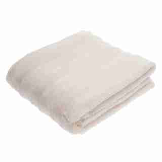 LUXE FAUX FUR THROW IVORY