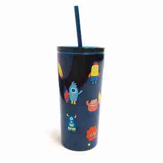 IndigoKids Straw Tumbler - Monster