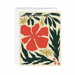 BOXED CARDS (6) POINSETTIA