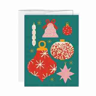 CARTES DE SOUHAITS EN BOÎTE (6) ORNEMENTS