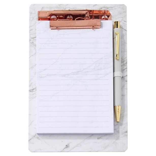 CLIPBOARD LIST PAD MARBLE