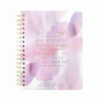 2019-2020 17-Month Medium Planner Watercolour Purple