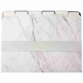 File Folder Marble Black and White Set of 6