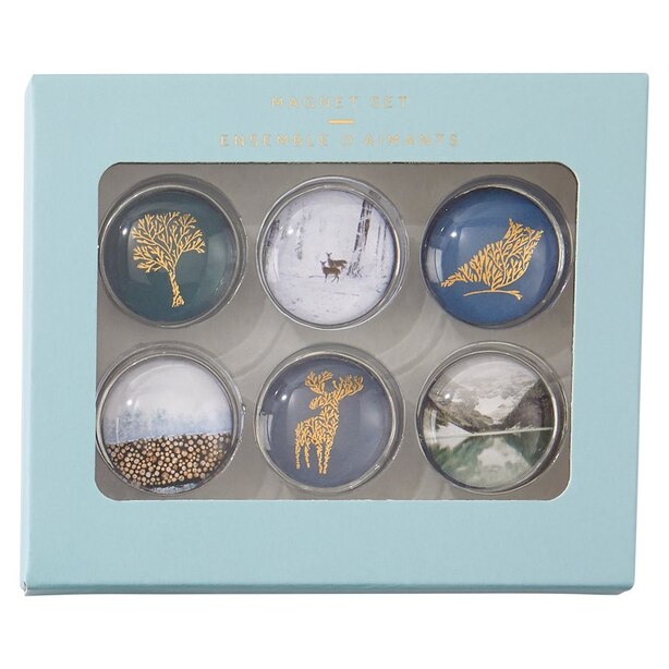 MAGNET SET WINTERLAND BLUES SET OF 6