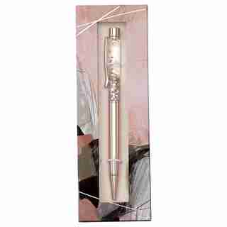 BOXED PEN FIRST FROST ROSE GOLD SPARKLE