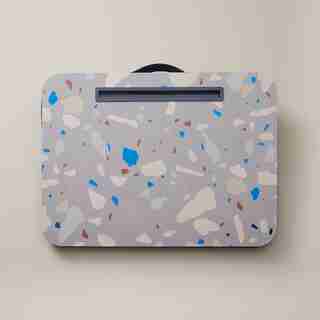 MARBLE LAP DESK TERRAZZO NAVY