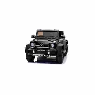 Kids Ride On Car, Official Licensed Mercedes-Benz AMG G63 6x6 12V Kid Electric Ride-On Car with Parent Seat, Parental Remote Control, 6 Motors, LED Lighting, Leather Seat and MP3 (BLACK)