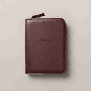 REFILLABLE ZIP JOURNAL BURGUNDY WORKBOOK