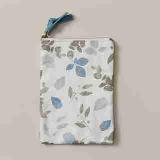 LARGE PENCIL POUCH GOOD EARTH LEAVES