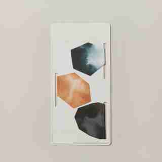 Magnetic Bookmarks Geo Stones Set of 3