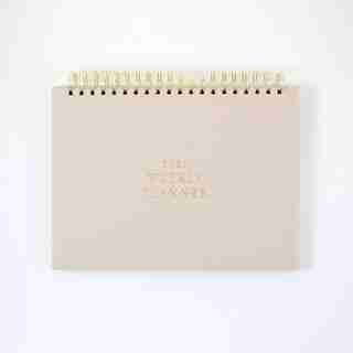 2021 12 MOIS CALENDRIER HEBDOMADAIRE EN SIMILICUIR ROSE POUDRÉ