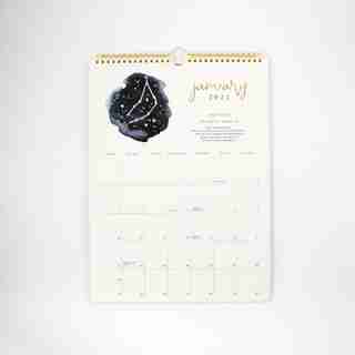 2021 12 MOIS CALENDRIER À SPIRALE SIGNES DU ZODIAC
