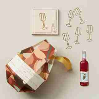 ORNEMENT-CADEAU – VIN, MOTIF FLORAL, PETIT