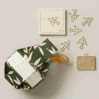 ORNEMENT-CADEAU – VOYAGE, VERT, PETIT