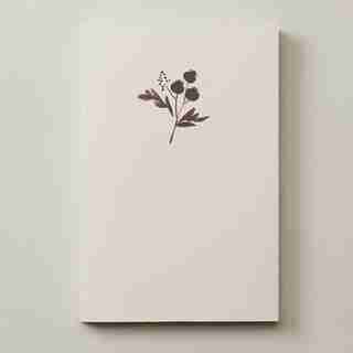 SUGAR PLUM SMALL COPTIC JOURNAL SINGLE PEONY PINK