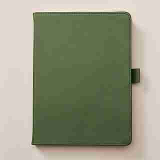 WINTER GARDEN LEATHER PEN LOOP JOURNAL HARDCOVER GREEN