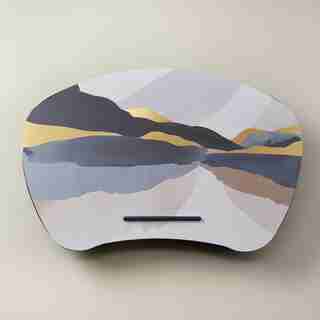 SUGAR PLUM LAP DESK GILDED ABSTRACT