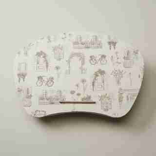 SECRET GARDEN LAP DESK PAINTED WINDOWS