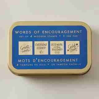EVER BLOOM ENCOURAGEMENT STAMPS SET OF 4