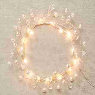 LED Pearl 18-Light Outdoor Strand – Warm White, 6’