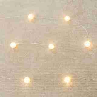 Guirlande de 30 lumières DEL en verre craquelé – 120 po