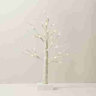 2-FT ICED WHITE LED BIRCH TREE