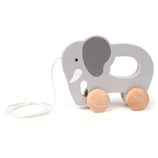 Hape Pull Toy - Wooden Elephant