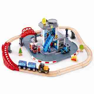 Hape Emergency Services Vehicle Playset