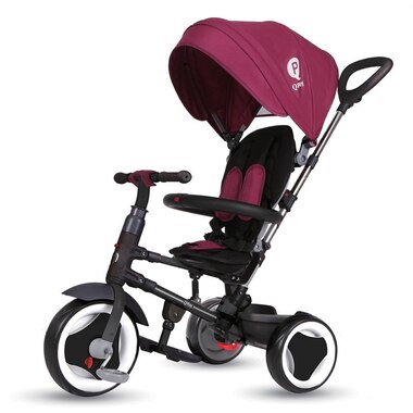 Qplay Rito Folding Stroller/Trike Burgundy