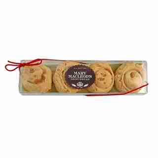 Mary Macleod's Shortbread Clear Box of 4 Maple Crunch Cookies
