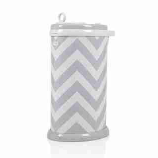 Ubbi Diaper Pail Grey Chevron