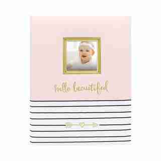 Pearhead Hello Beautiful Baby Book, Pink