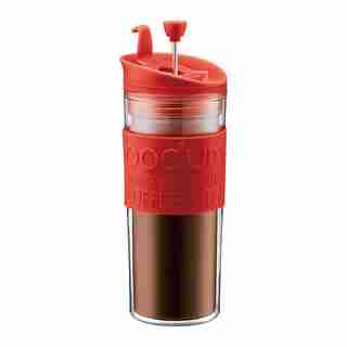 BODUM TRAVEL PRESS - RED, 15 OZ