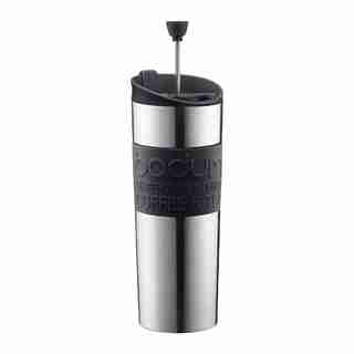 Bodum® Stainless Steel 15-oz. Travel Press – Black
