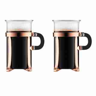 BODUM CHAMBORD GLASSES COPPER 300ML SET OF 2