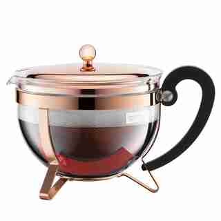 BODUM CHAMBORD TEA PRESS TEAPOT COPPER 1.3L