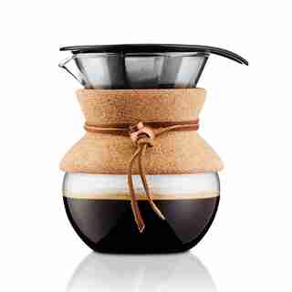 Cafetière Bodum Pour-Over avec filtre permanent et prise en liège — Donne 4 tasses