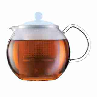 BODUM ASSAM TEA PRESS TEAPOT BLUE MOON 1L