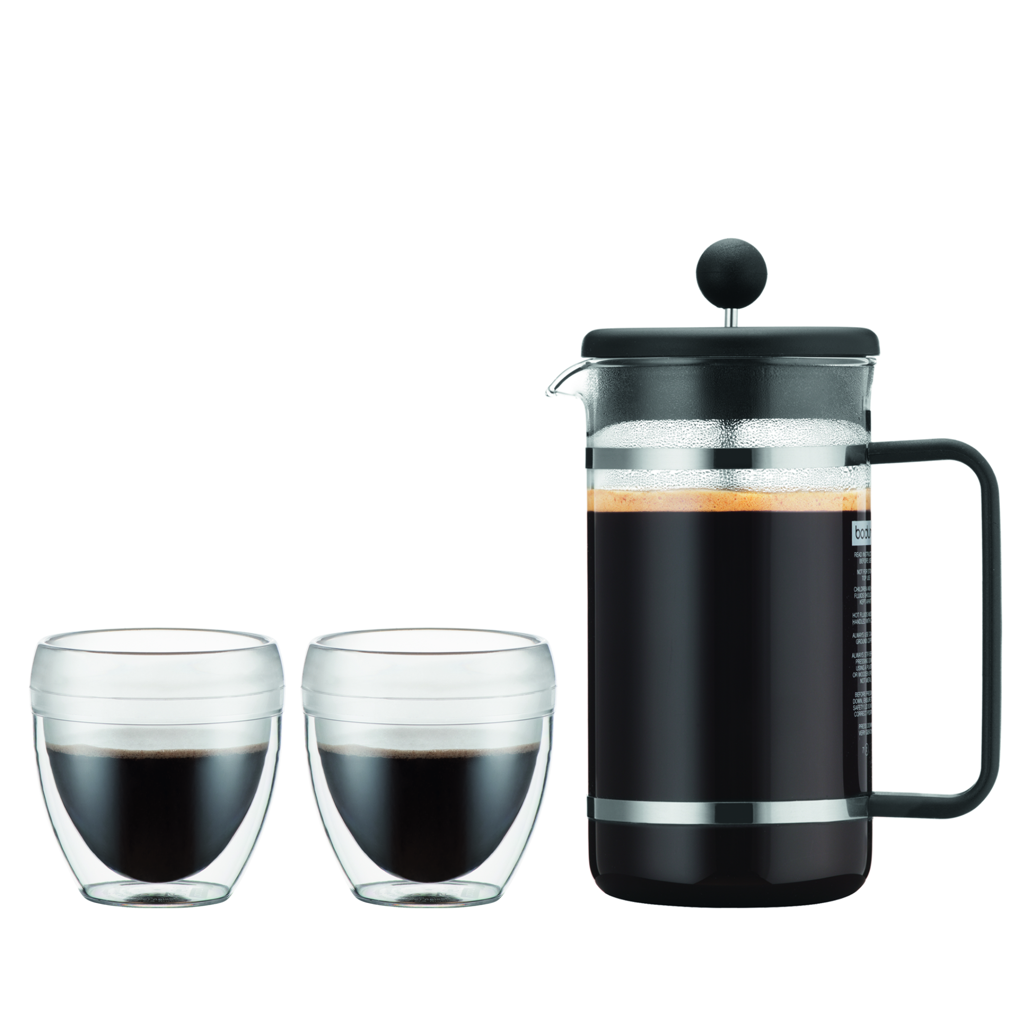SET BODUM BISTRO - CAFETIÈRE AVEC 2 GOBELETS DW