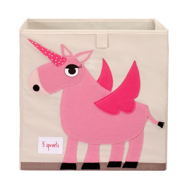 3 Sprouts Storage Box Unicorn