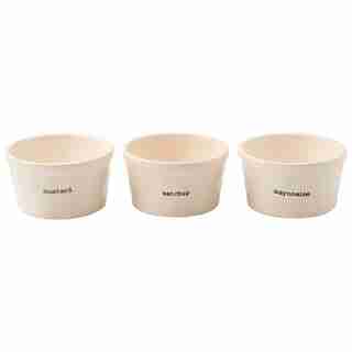 Mud Pie Stamped Ceramic Ramekins