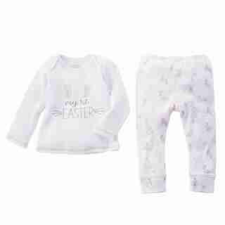 Mud Pie My First Easter Pink Set - Size 3 - 6 Months